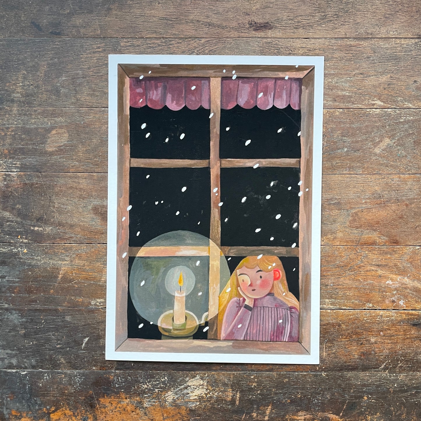 First snow Art Print